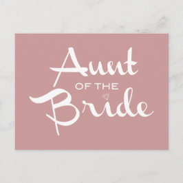 Tunt van Bride White op Mauve Briefkaart