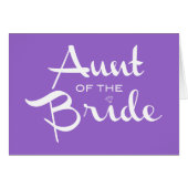 Tunt van Bride White op Paars (Voorkant Horizontaal)