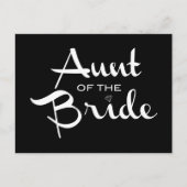 Tunt van Bride White op zwart Briefkaart (Voorkant)