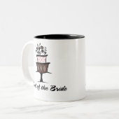Tunt van de Bride Cake Tweekleurige Koffiemok (Voorkant links)