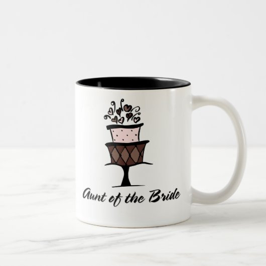 Tunt van de Bride Cake Tweekleurige Koffiemok (Rechts)