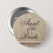 Tunt van de Bride met Lace en Pearls - Button (Voorkant /achterkant)