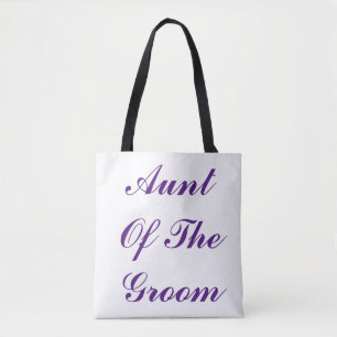 Tunt van de gegroefde Paarse elegante bruiloft Tote Bag