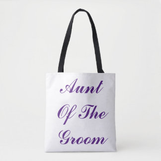 Tunt van de gegroefde Paarse elegante bruiloft Tote Bag