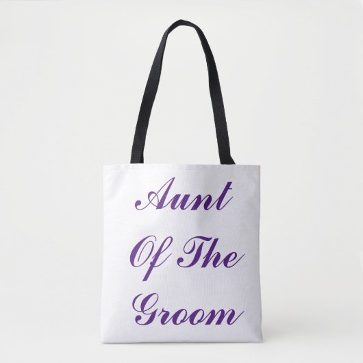 Tunt van de gegroefde Paarse elegante bruiloft Tote Bag (Voorkant)