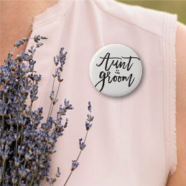 Tunt van de Groom Brush Chic Wedding Bridal Party Ronde Button 5,7 Cm