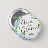 Tunt van de Groom | Carolina Bloom Wedding Ronde Button 5,7 Cm (Voorkant /achterkant)