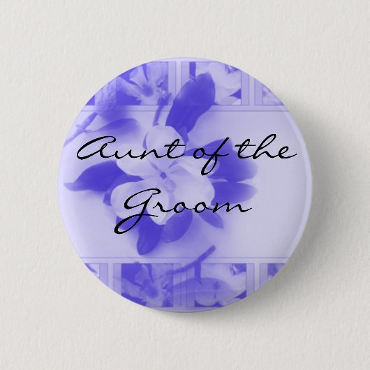 Tunt van de Groom Ronde Button 5,7 Cm (Voorkant)