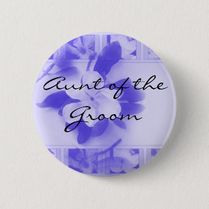 Tunt van de Groom Ronde Button 5,7 Cm