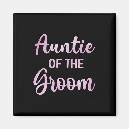 Tunt van de Groom Wedding Day Groom Shower Magneet (Voorkant)