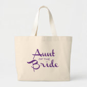 Tunt van het Paars Bride op White Grote Tote Bag (Voorkant)