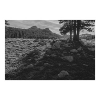 Tuolumne Meadows of Yosemite Nationaal Park Foto Afdruk