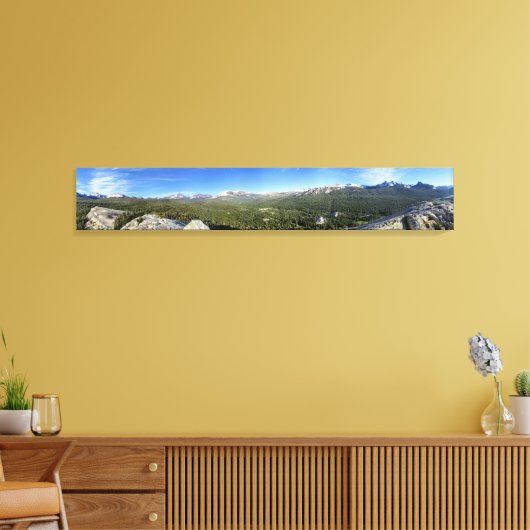 Tuolumne Meadows van Lembert Dome 3 - Yosemite Canvas Afdruk (Insitu (Woonkamer))