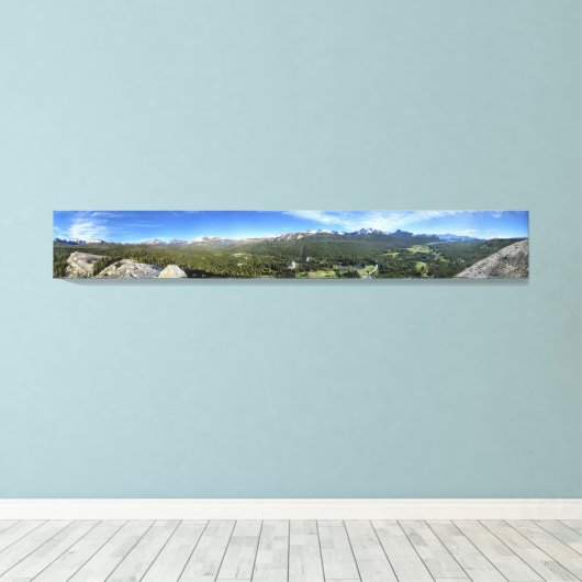 Tuolumne Meadows van Lembert Dome 3 - Yosemite Canvas Afdruk (Insitu (Houten vloer))
