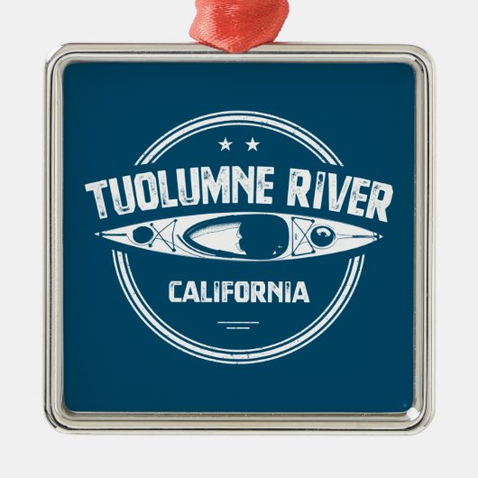 Tuolumne River, Californië Metalen Ornament (Voorkant)