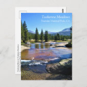 Tuolumne River in de Tuolumne Meadows, Yosemite, C Briefkaart (Voorkant / Achterkant)