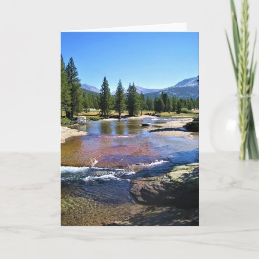 Tuolumne River in de Tuolumne Meadows, Yosemite, C Kaart (Voorkant)