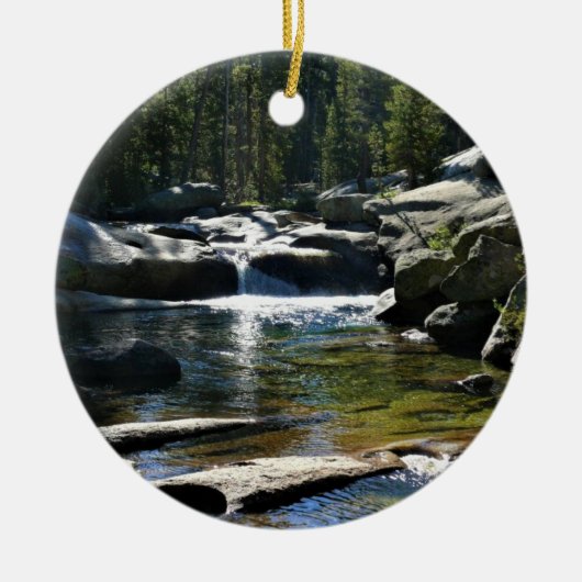 Tuolumne River in de Tuolumne Meadows, Yosemite, C Keramisch Ornament (Voorkant)
