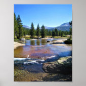 Tuolumne River in de Tuolumne Meadows, Yosemite, C Poster (Voorkant)