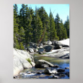 Tuolumne River in de Tuolumne Meadows, Yosemite, C Poster (Voorkant)