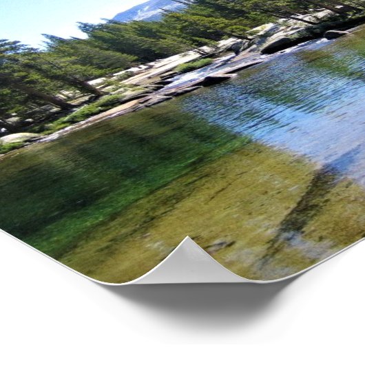 Tuolumne River in de Tuolumne Meadows, Yosemite, C Poster (Hoek)