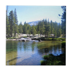Tuolumne River in de Tuolumne Meadows, Yosemite, C Tegeltje
