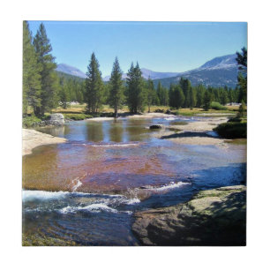 Tuolumne River in de Tuolumne Meadows, Yosemite, C Tegeltje