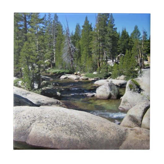 Tuolumne River in de Tuolumne Meadows, Yosemite, C Tegeltje (Voorkant)