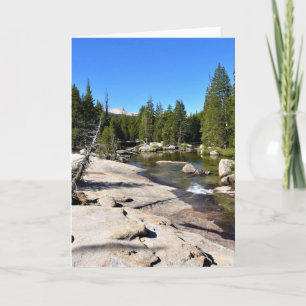 Tuolumne River met Cathedraal Peak, Yosemite, CA Kaart