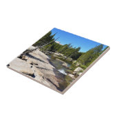 Tuolumne River met Cathedraal Peak, Yosemite, CA Tegeltje (Zijkant)