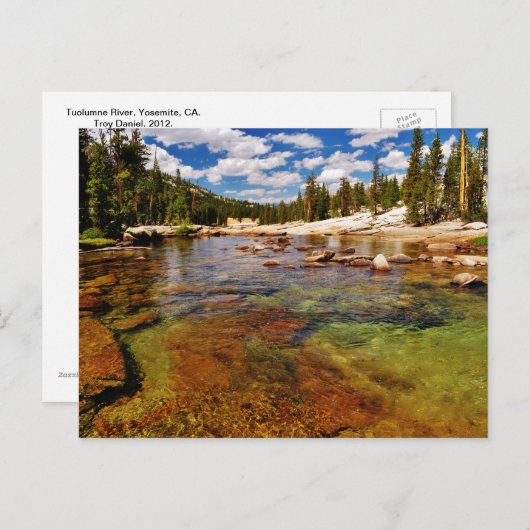 Tuolumne River, Yosemite. Briefkaart (Voorkant / Achterkant)