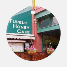 Tupelo Honey Cafe, Asheville, North Carolina, Orme Keramisch Ornament
