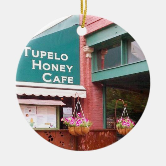 Tupelo Honey Cafe, Asheville, Tupelo Honey Cafe Keramisch Ornament (Voorkant)