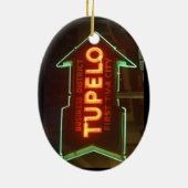 Tupelo-kerstversiering Keramisch Ornament (Achterkant)