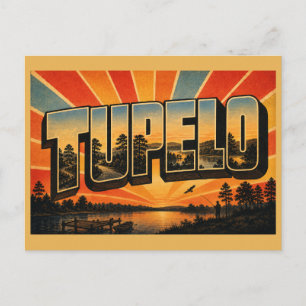 Tupelo Mississippi State Parks Trace Lake Kunst Briefkaart