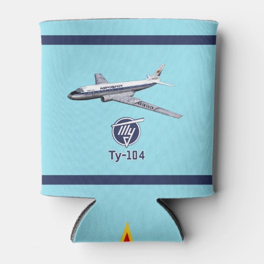 Tupolev (Т у о е в) Tu-104 Blikjeskoeler (Voorkant)