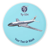 Tupolev (Т у о е в) Tu-104 Keramische Knop (Voorkant)