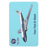 Tupolev (Т у о е в) Tu-104 Magneet (Verticaal)