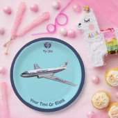 Tupolev (Т у о е в) Tu-104 Papieren Bordje (Feest)