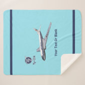 Tupolev (Т у о е в) Tu-104 Sherpa Deken (Voorkant (horizontaal))