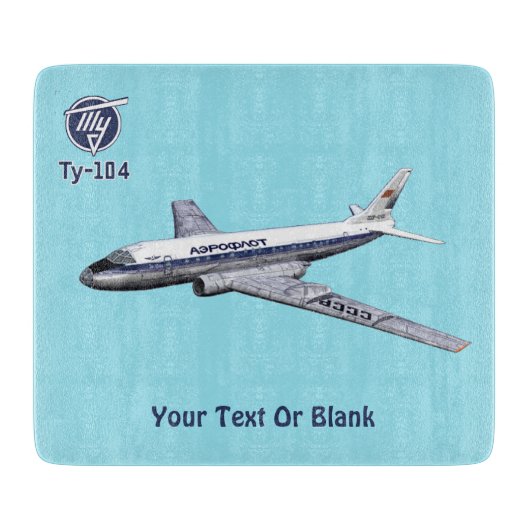 Tupolev (Т у о е в) Tu-104 Snijplank (Voorkant)