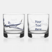 Tupolev (Т у о е в) Tu-104 Whisky Glas (Voorkant)