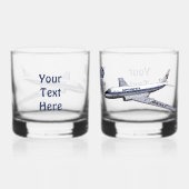 Tupolev (Т у о е в) Tu-104 Whisky Glas (Achterkant)