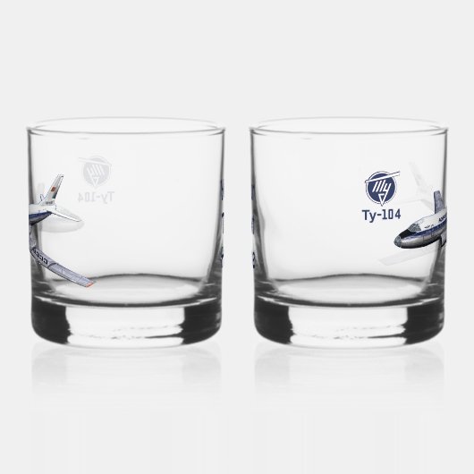 Tupolev (Т у о е в) Tu-104 Whisky Glas (Links)