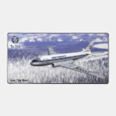 Tupolev (Т у о л в) Tu-104 over Siberië Bureaumat (Voorkant)