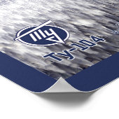 Tupolev (Т у о л в) Tu-104 over Siberië Poster (Hoek)