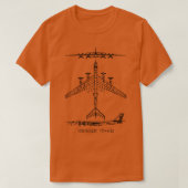 Tupolev TU95 Russische strategische bommenwerper v T-shirt (Design voorkant)