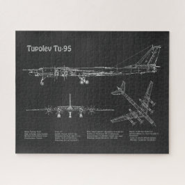 Tupolev Tu-95 - Plannen PD voor de Blauwdruk van h Legpuzzel