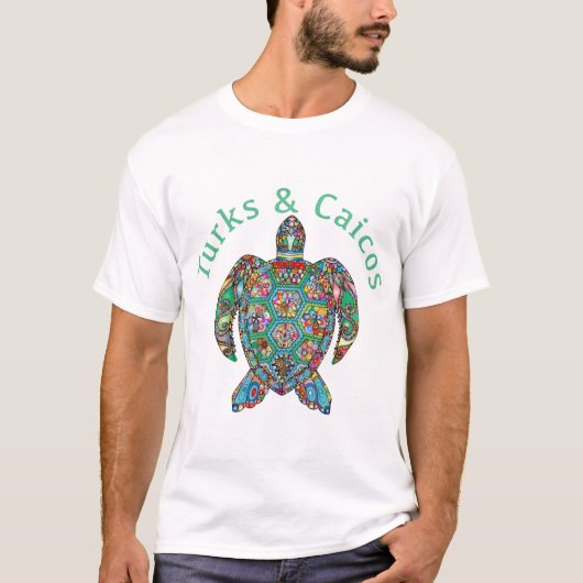 Tur Caicos Tribale Schildpad T-shirt (Voorkant)