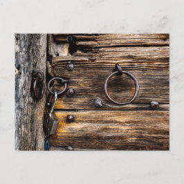 Tür mit Schloss Briefkaart